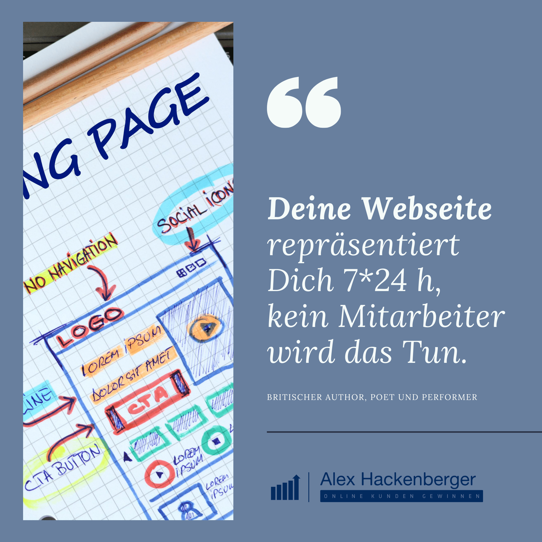 Alex Hackenberger - Deine Webseite repräsentiert Dich 24h - Online Marketing