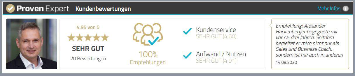 Alexander Hackenberger bei Proven Expert